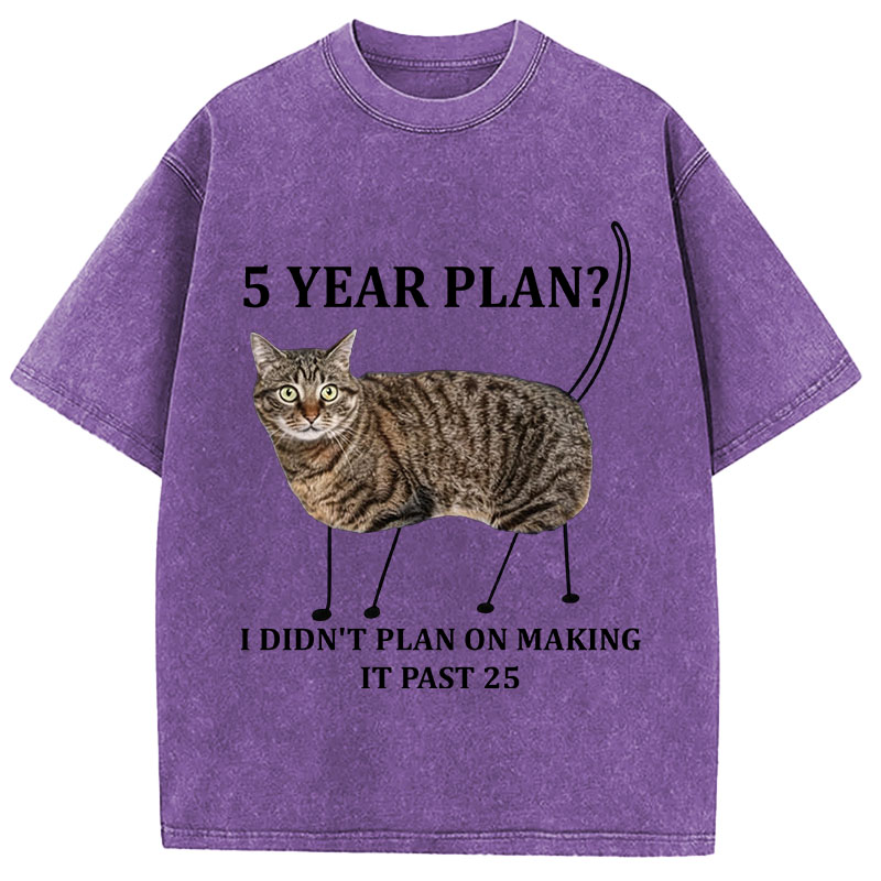 Tokyocanvas 5 Year Plan Unisex Washed T-Shirt