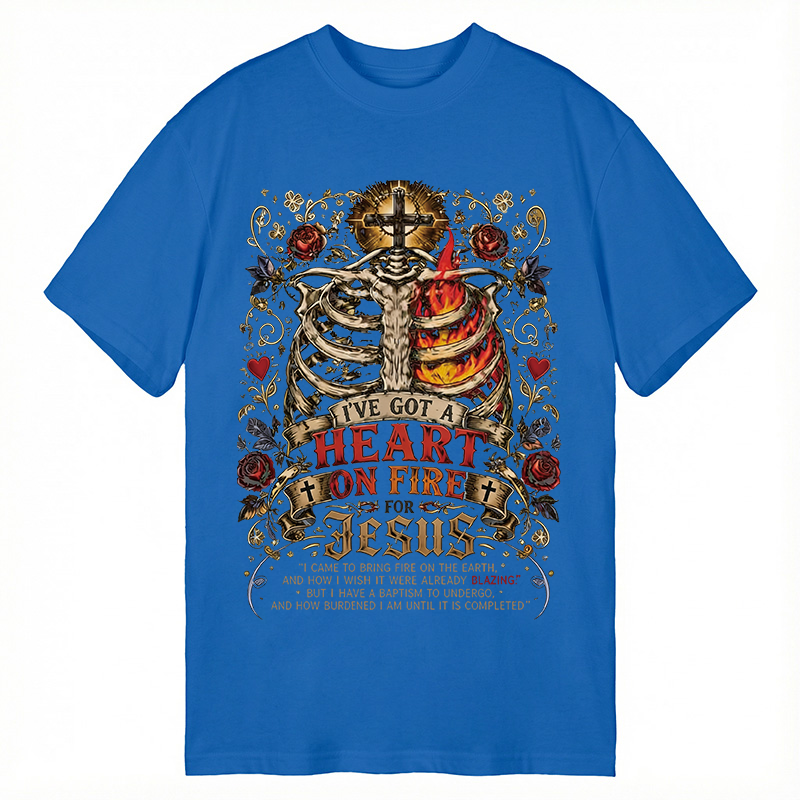 Tokyocanvas I've Got A Heart On Fire For Jesus Classic T-Shirt