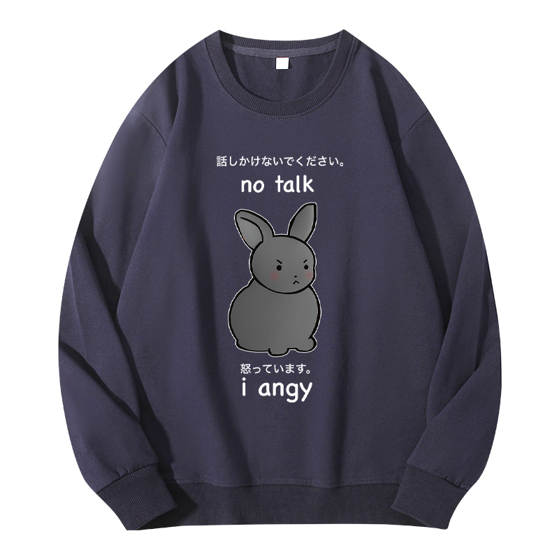Tokyocanvas No Talk I Angy Classic Sweatshirt