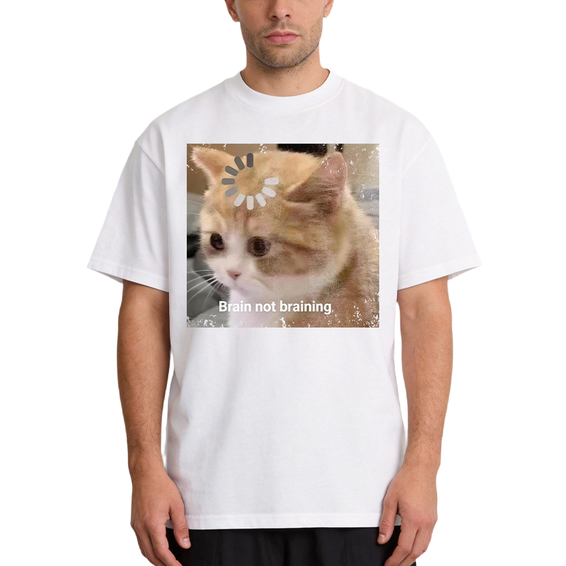 Tokyocanvas Brain Not Braining Cat Classic T-Shirt