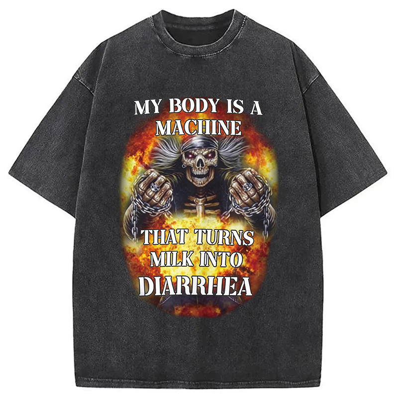 Tokyocanvas My Body is a Machine Washed T-Shirt