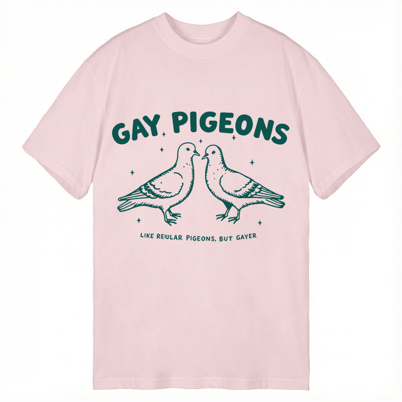 Tokyocanvas Gay Pigeons Funny LGBTQ Pride Classic T-Shirt