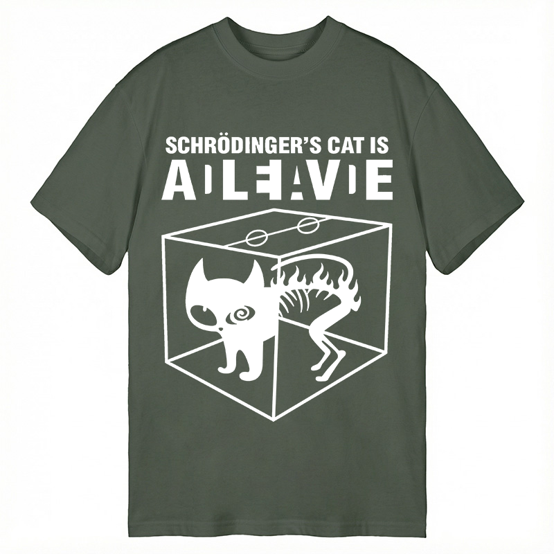 Tokyocanvas Schrodingers Cat Science Classic T-Shirt