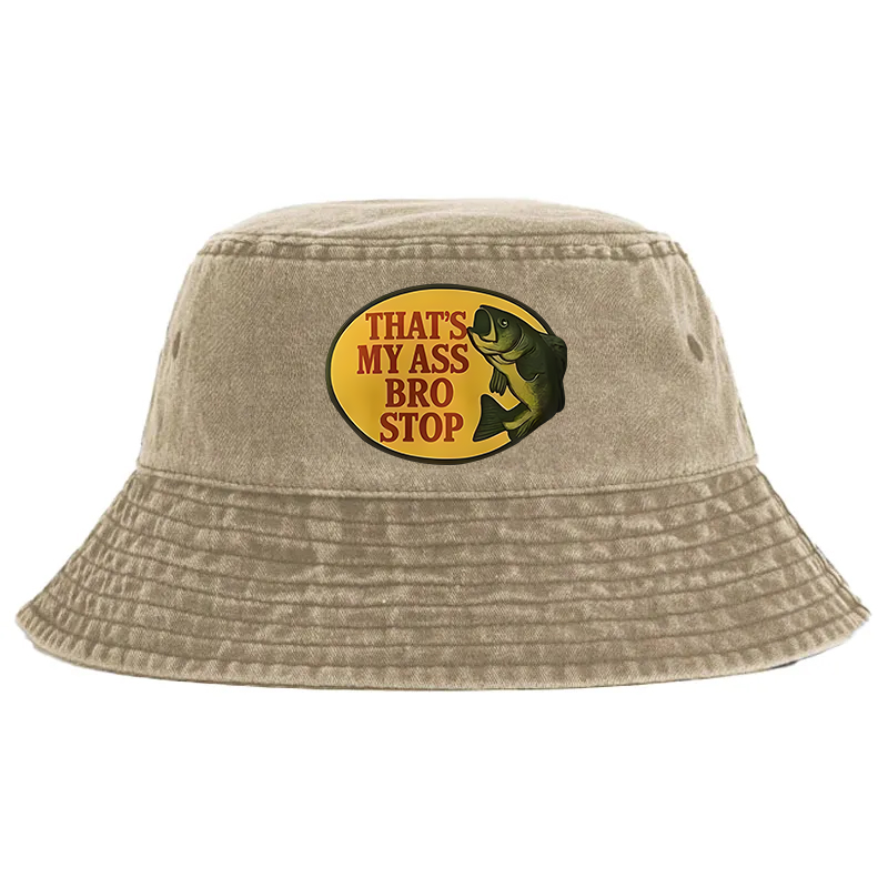 Tokyocanvas Bro Stop Washed Bucket Hat