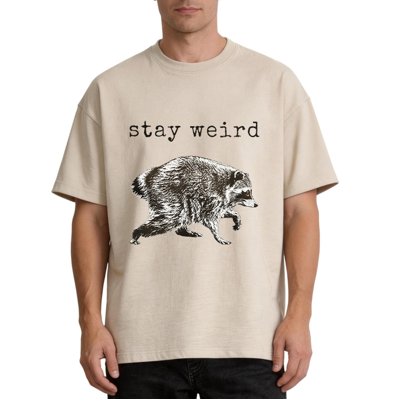 Tokyocanvas Stay Weird Funny Washed T-Shirt