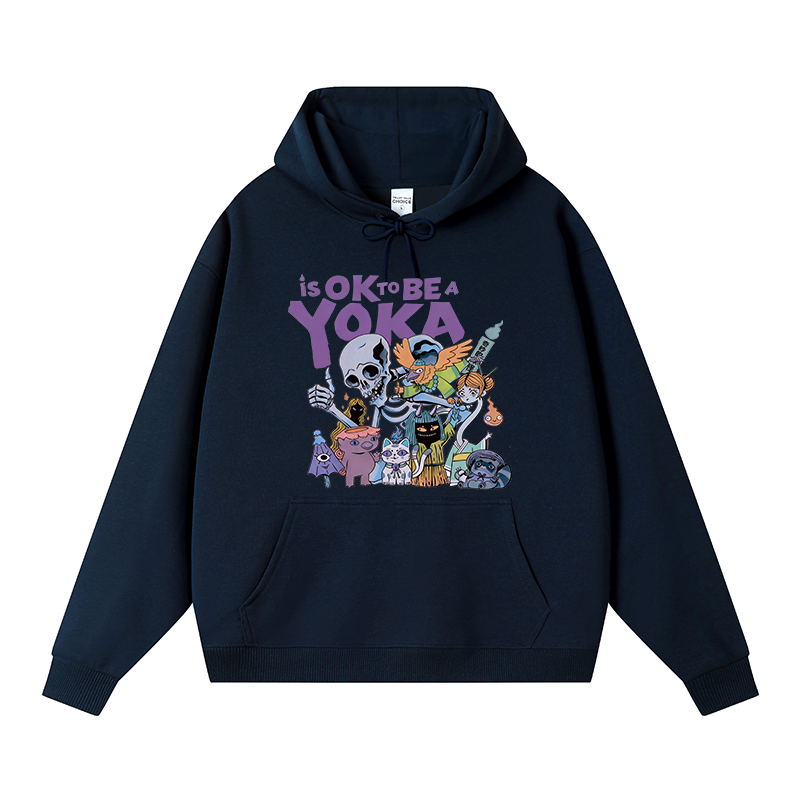 Tokyocanvas It's Ok To Be A Yokai Fleece Lined Hoodie