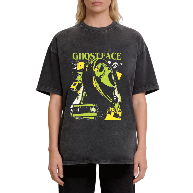 Tokyocanvas Ghost Face Washed T-Shirt