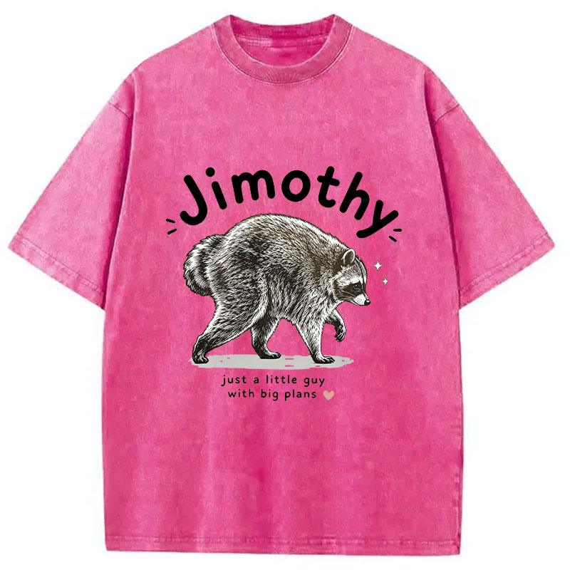 Tokyocanvas Jimothy Just A Little Guy With Big Plans Washed T-Shirt