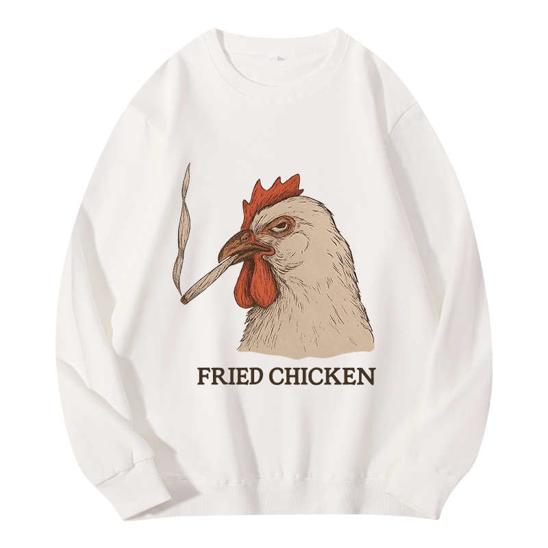 Tokyocanvas Fried Chicken 420 Smoking Meme Classic Sweatshirt