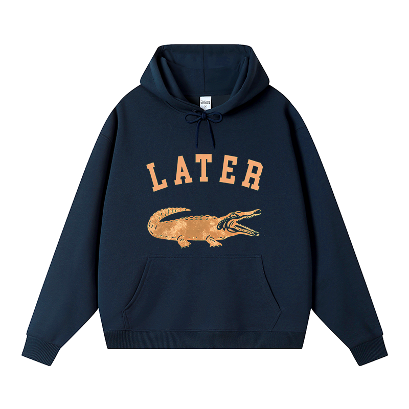 Tokyocanvas Later Alligator Fleece Lined Hoodie