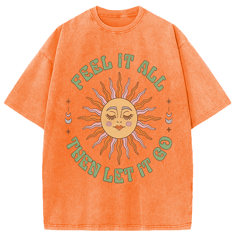 Tokyocanvas Breathe?and?Release? Washed T-Shirt