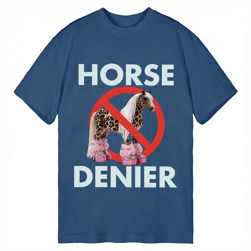 Tokyocanvas Funny Leopard Diva Horse Denier Classic T-Shirt