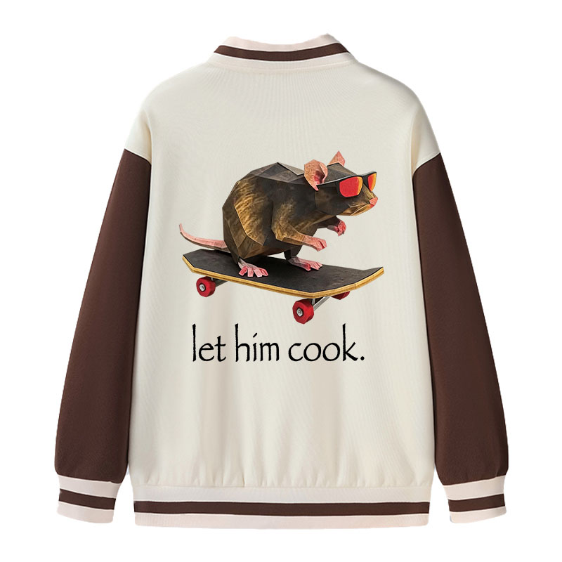 Tokyocanvas Rat Skateboard Cook Varsity Jacket
