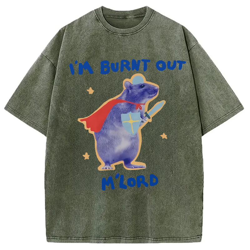 Tokyocanvas I'm Burnt Out M'lord Washed T-Shirt