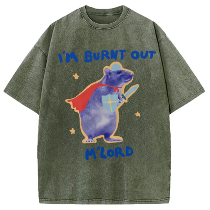 Tokyocanvas I'm Burnt Out M'lord Washed T-Shirt