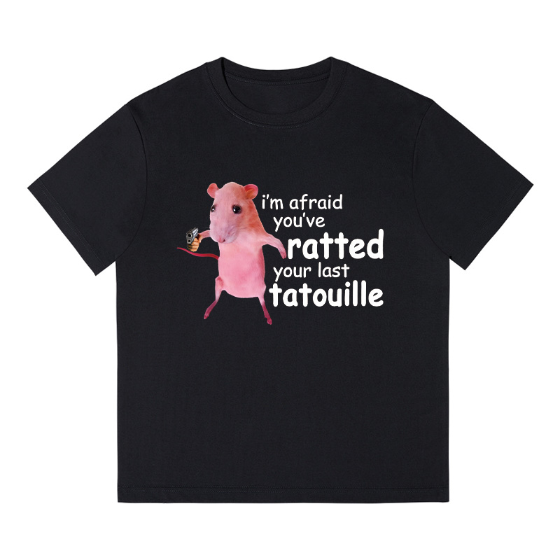 Tokyocanvas Funny Pink Rat Meme Boxy T-shirt