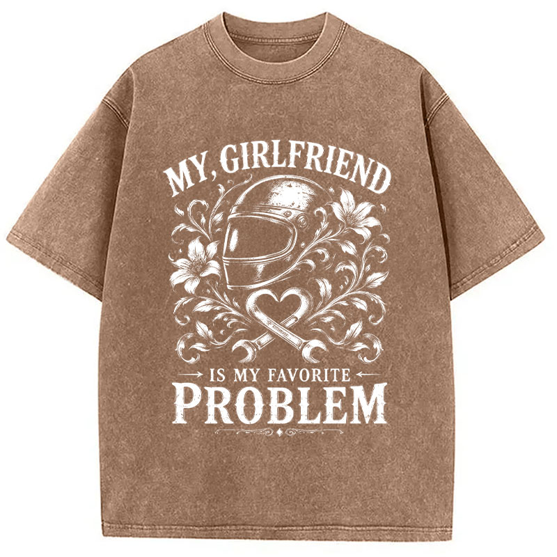 Tokyocanvas Funny Husband Washed T-Shirt