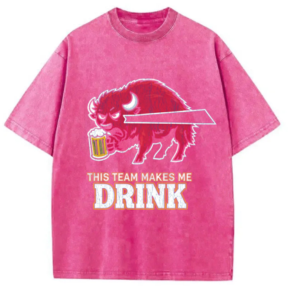 Tokyocanvas Bills Makes Me Drink Crack Washed T-Shirt