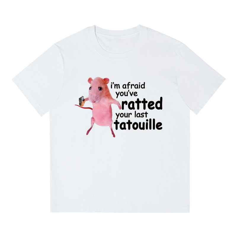 Tokyocanvas Funny Pink Rat Meme Boxy T-shirt