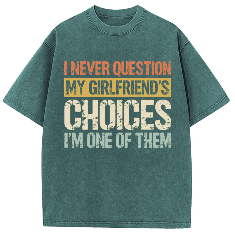 Tokyocanvas I Never Question Washed T-Shirt