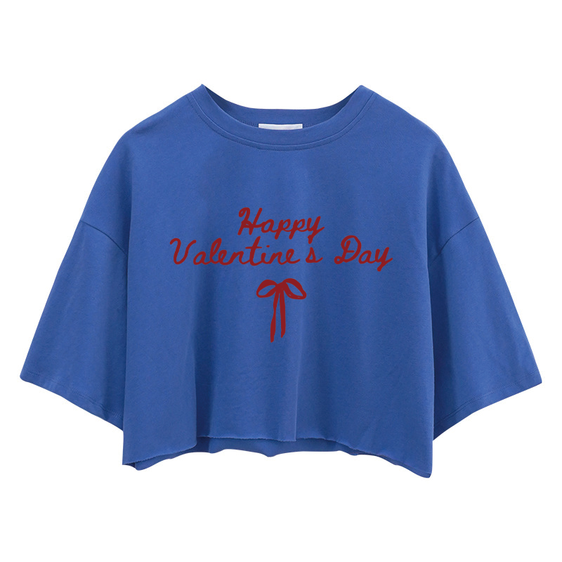 Tokyocanvas Valentine's Bow Crop Top