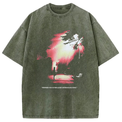 Tokyocanvas The Light Of Thousand Suns Washed T-Shirt