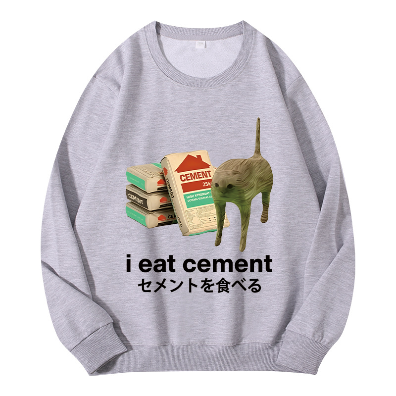 Tokyocanvas I Eat Cement Classic Sweatshirt