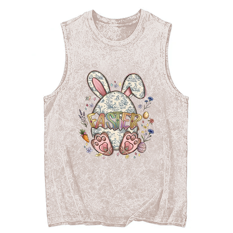 Tokyocanvas Easter Bunny Egg Washed Tank