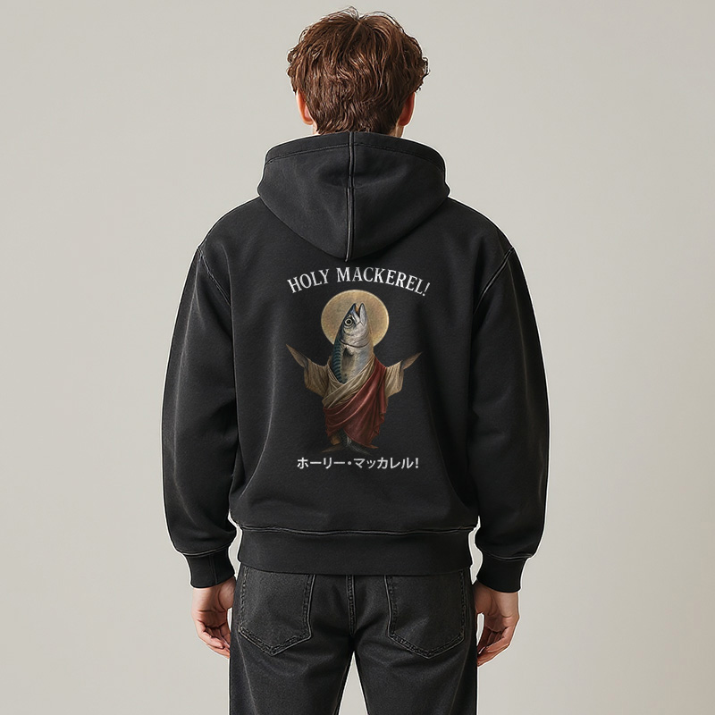 Tokyocanvas Holy Mackerel Washed Zip Hoodie