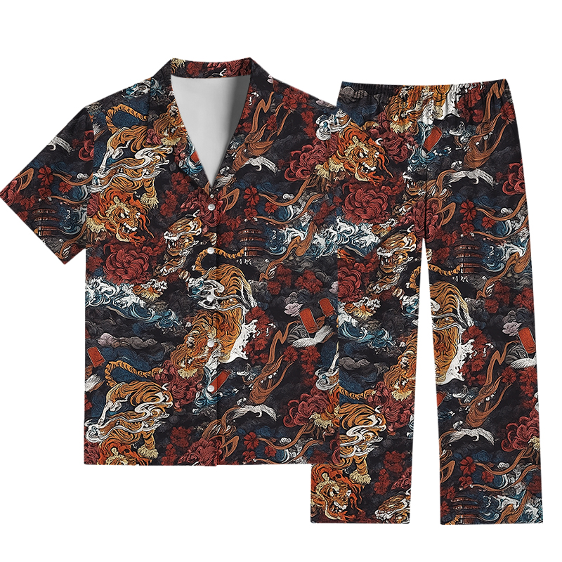 Tokyocanvas Vintage 1950s Tiger Pajama Set