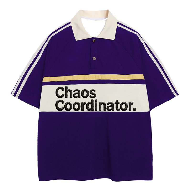 Tokyocanvas Chaos Coordinator Polo Embroidered T-Shirt