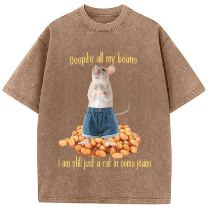 Tokyocanvas Despite All My Beans Washed T-Shirt