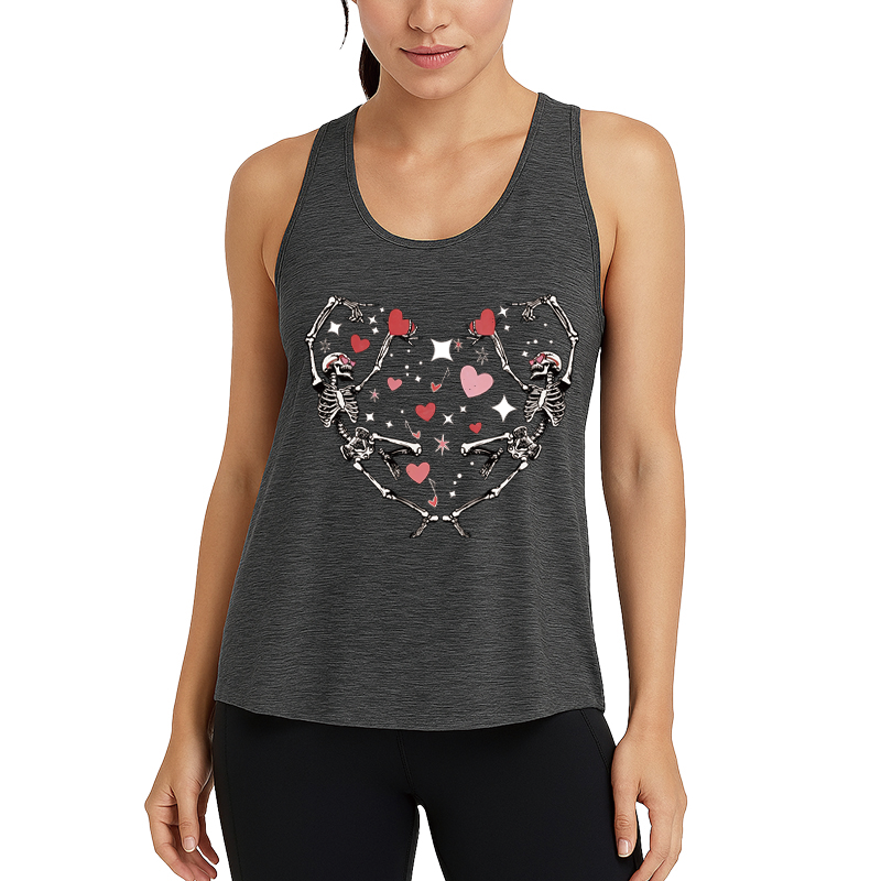 Tokyocanvas Skeleton Love Fitness Tank