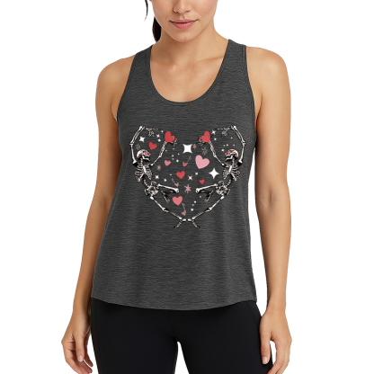 Tokyocanvas Skeleton Love Fitness Tank