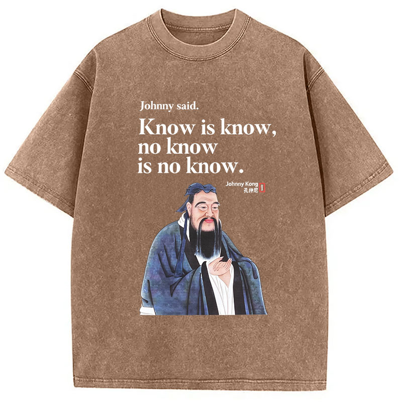 Tokyocanvas Know is Know Washed T-Shirt