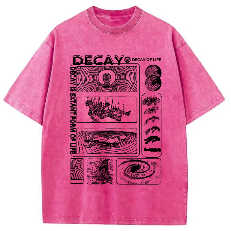 Tokyocanvas Decay Of Life Washed T-Shirt