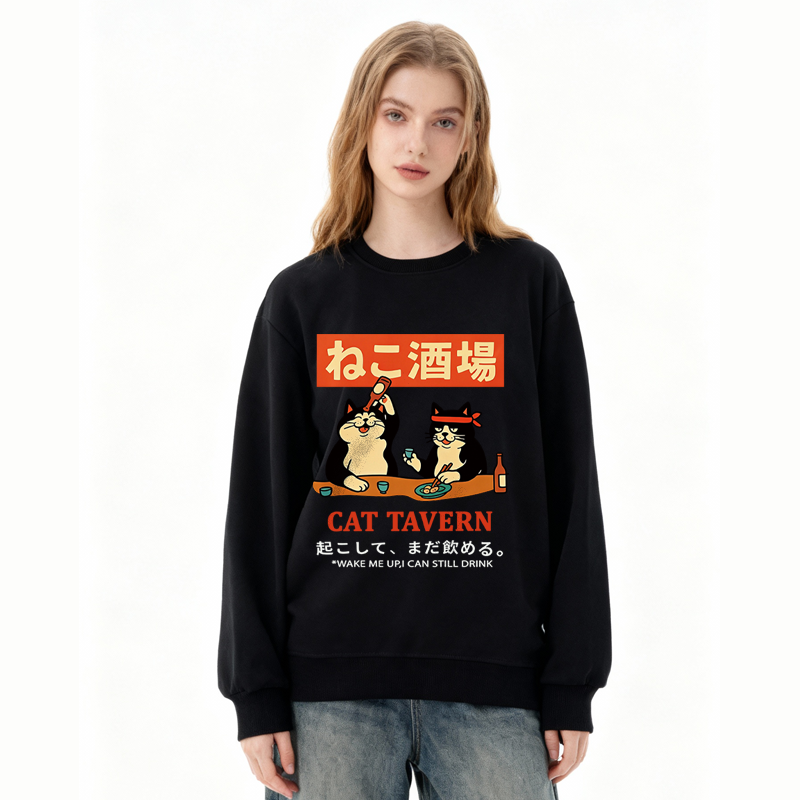 Tokyocanvas Cat Tavern Classic Sweatshirt