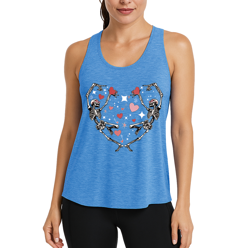 Tokyocanvas Skeleton Love Fitness Tank