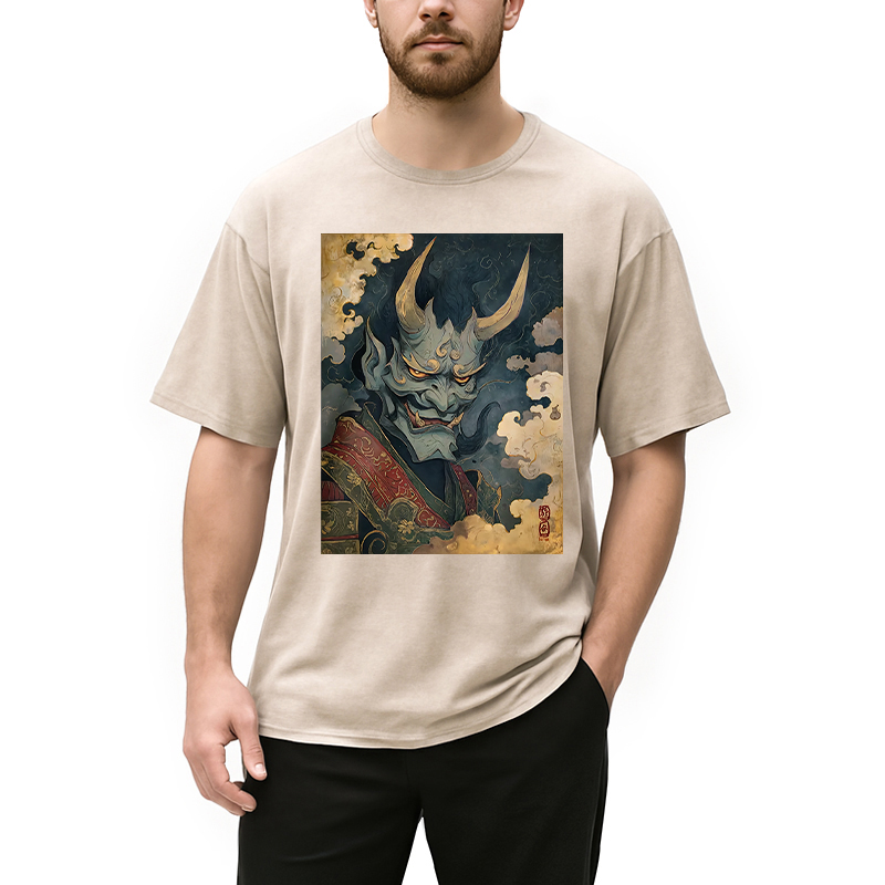Tokyocanvas The Fearsome Japanese Oni Washed T-Shirt