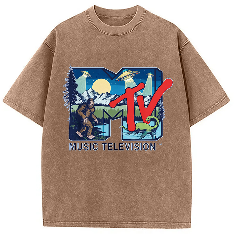 Tokyocanvas Cryptid MTV Washed T-Shirt