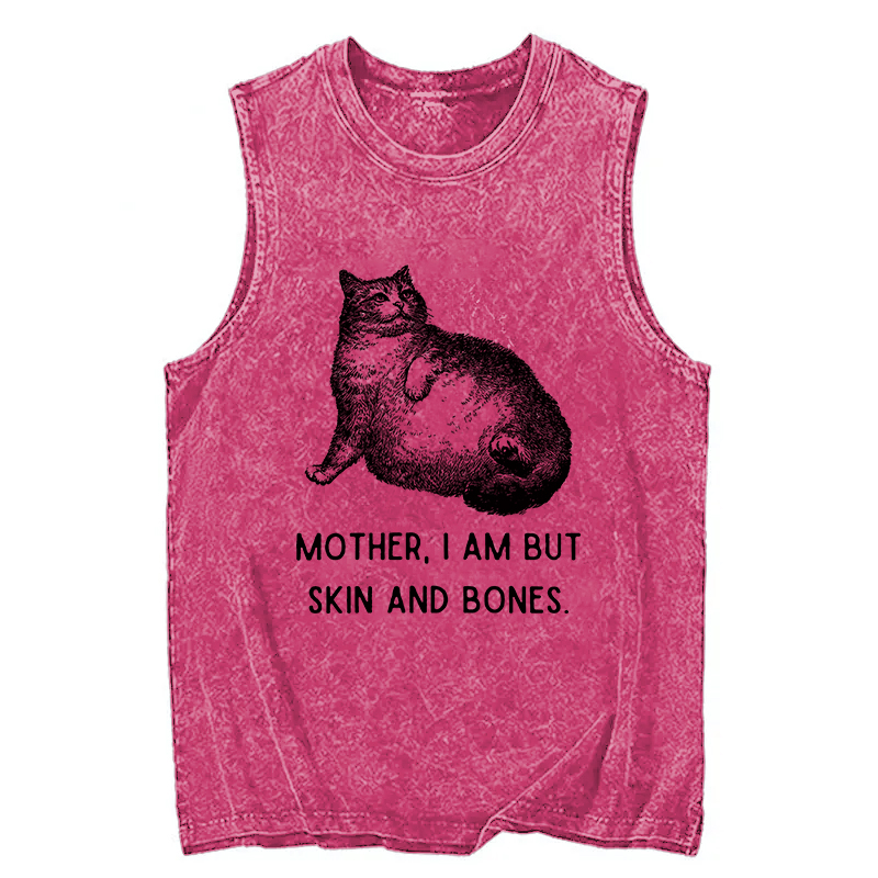 Tokyocanvas Skin & Bones Cat Washed Tank