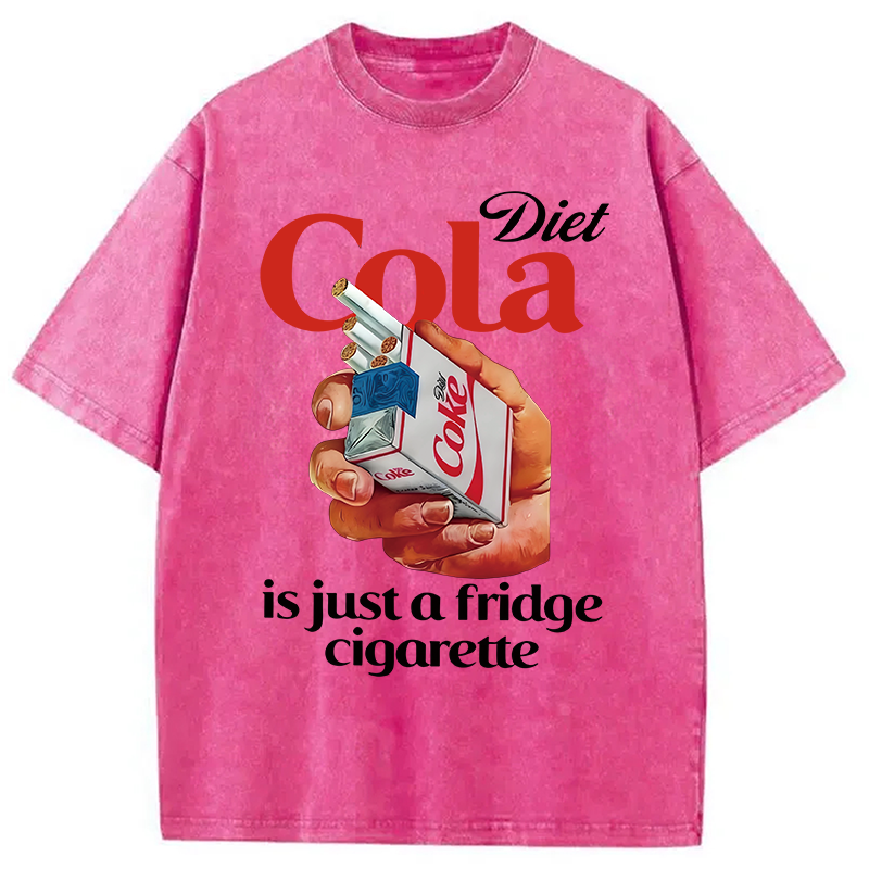 Tokyocanvas Diet Cola Is Just A Fridge Cigarette Washed T-Shirt