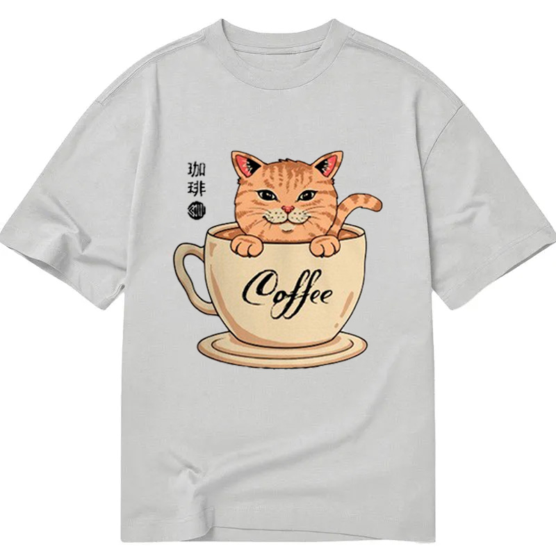 Tokyocanvas A Cup Of Coffee Cat Classic T-Shirt
