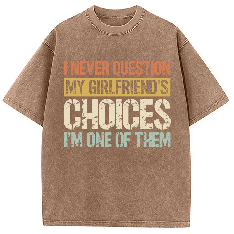 Tokyocanvas I Never Question Washed T-Shirt