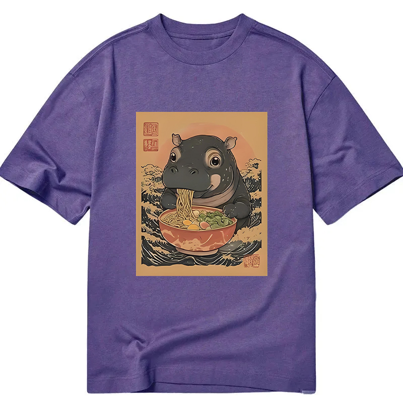 Tokyocanvas Moo Deng Eat Ramen Classic T-Shirt