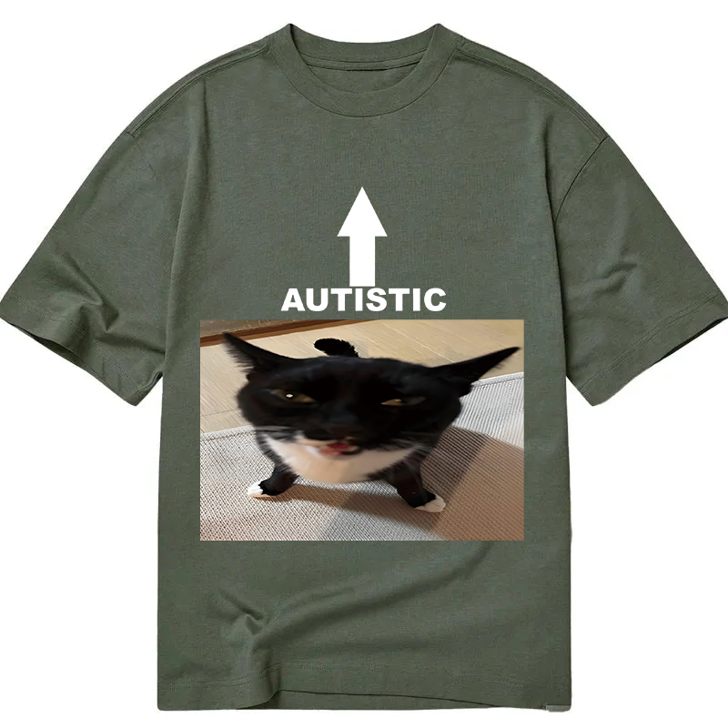 Tokyocanvas Autistic Cat Classic T-Shirt