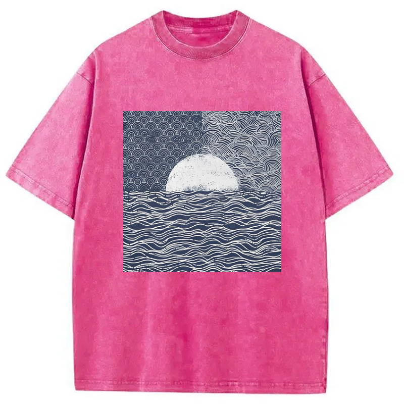 Tokyocanvas Japanese-inspired Minimalist Design Washed T-Shirt