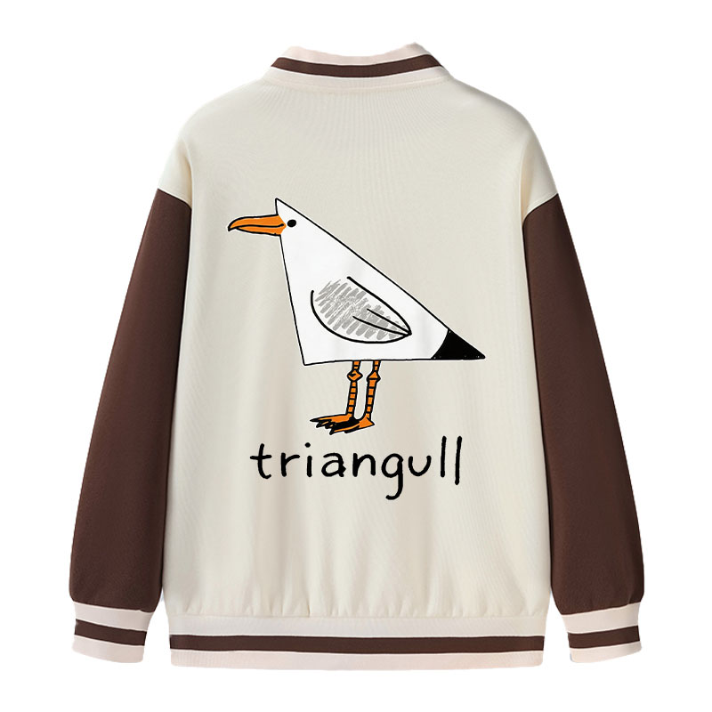 Tokyocanvas Triangull Triangle Seagull Bird Varsity Jacket