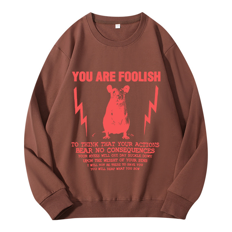 Tokyocanvas You Are Foolish Rat Meme Classic Sweatshirt