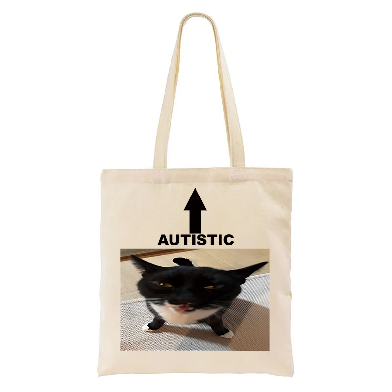 Tokyocanvas Autistic Cat Tote Bag